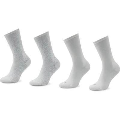 Calvin Klein Комплект 4 чифта дълги чорапи дамски Calvin Klein 701219852 White 001 (701219852)
