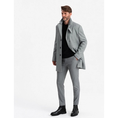 Ombre Clothing pánský jednořadý kabát – Hledejceny.cz