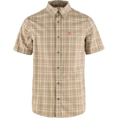 Fjällräven Мъжка риза с копчета Fjällräven Övik Lite Shirt S/S Shirt - Fossil / Chalk Rose - размер XL (033-1655-0614)
