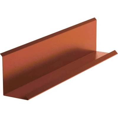 Lemování zdí klasik r.š.200mm pozinkované Lakované RAL 8004 cihlová s folií dl.2m