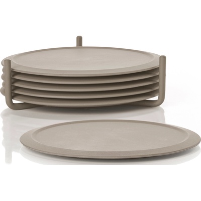 Zone Denmark Подложки за стъклени чаши Singles таупе 6 бр (28072)