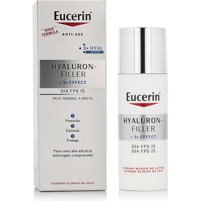 Eucerin Hyaluron-Filler 3x Effect Day Cream SPF15 anti aging krém 50 ml