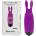Мини вибратор, джобно зайче, 8, 5см. - Pocket Vibe Purple (D-237063)
