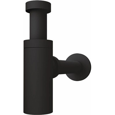 PLAST BRNO Sifo umyvadlový 5/4" design Poseidon, Ø 32 mm, plast, černý