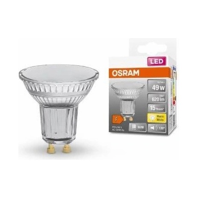 Osram Reflektorová LED žárovka PAR16 čirá GU10 6,9 W 575 lm teplá bílá – Zboží Dáma