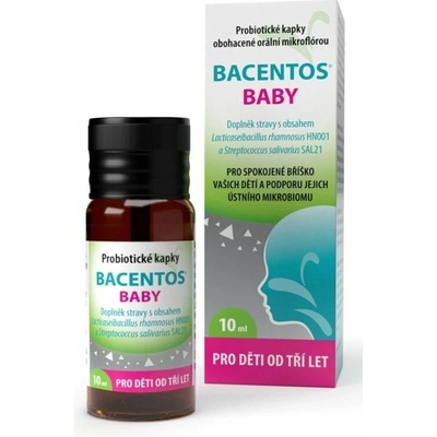 Bacentos Baby orální probiotické kapky 3+ 10 ml