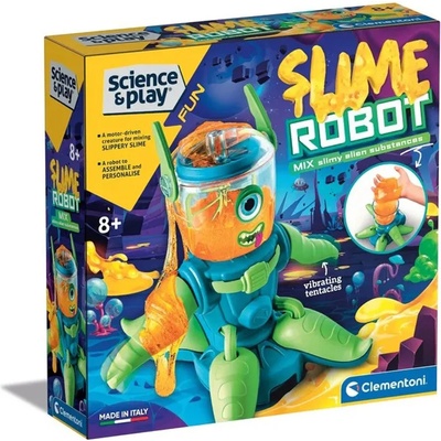 Clementoni Творчески комплект Clementoni Science & Play - Направи си робот от слайм (61354)