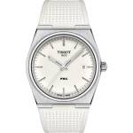 Tissot Мъжки часовник Tissot PRX 40mm 137.410. 17.011. 00, Бял (TIS137.410.17.011.00) Часовници