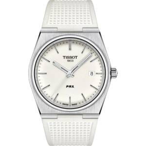 Tissot Мъжки часовник Tissot PRX 40mm 137.410. 17.011. 00, Бял (TIS137.410.17.011.00) Часовници