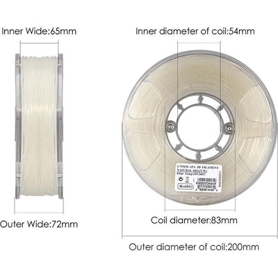 eSUN Филамент ePA eSUN 1.75mm, 1kg, ROHS за FDM 3D Принтери