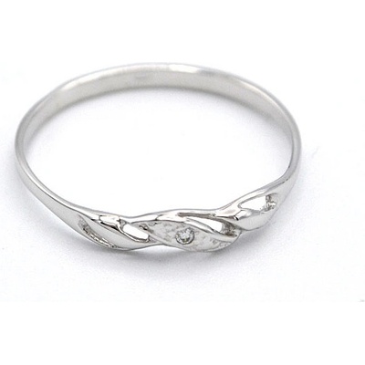 B&B Goldinvestic Zlatý se zirkonem bílé zlato N5120