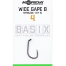 Korda Basix Wide Gape Barbless vel.4 10 ks