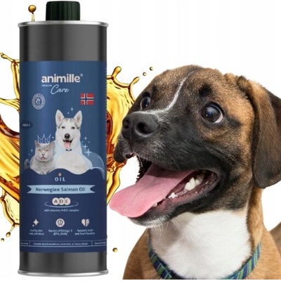 Animille Premium Care Norský lososový olej pro psy a kočky 1000 ml