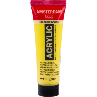 Amsterdam Standard akrylová farba 831 metallic yellow 20 ml