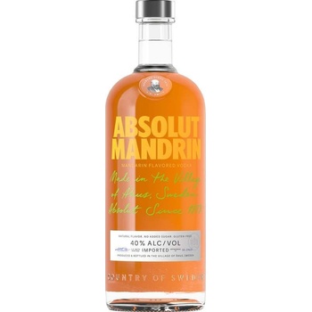 Absolut Mandrin 40% 1 l (čistá fľaša)