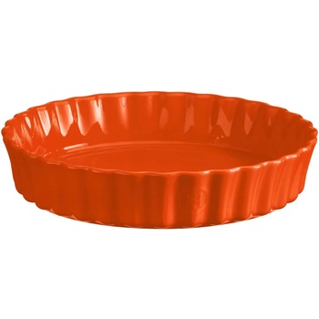 Emile Henry Керамична кръгла форма за тарт emile henry deep flan dish дълбока - Ø28 см - цвят оранжев (eh 6028-76)