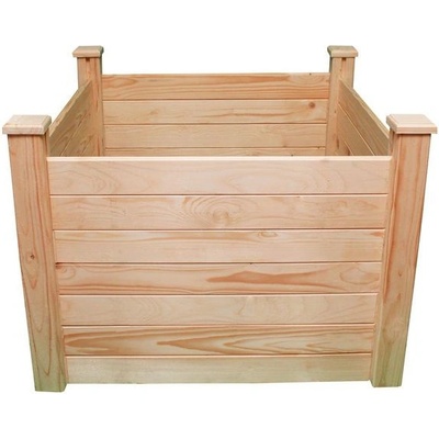 Dřevěný vyvýšený záhon Lanit Plast Holzkiste 4 104 x 104 x 77 cm (natur)