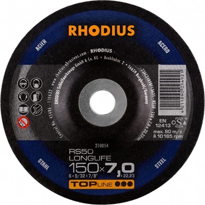 Rhodius Brusný kotouč 150 x 7,0 x 22,23 mm 210054