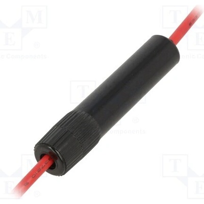 OPTIFUSE LPA-07B-14R Zásuvka; 6,3x32mm; Imax: 30A; Kontakty: mosaz; Výv: vodiče; 14AWG