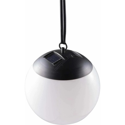 Polux LED Соларна висяща лампа KIARA LED/1, 2V 600 mAh IP44 черен (SA1965)