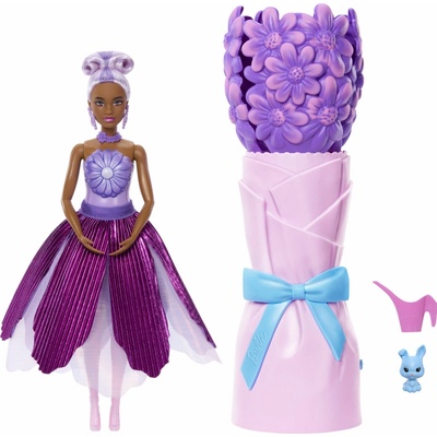 Barbie Odhaľte kvetinovú magickú prekvapivú bábiku Sedmokráska, JMF58