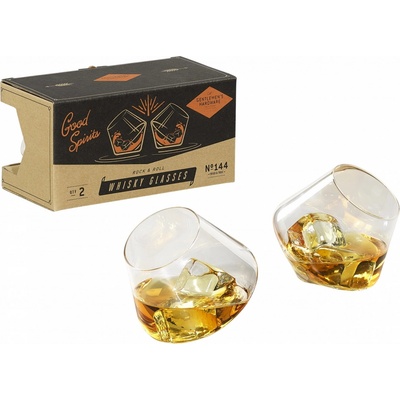 GENTLEMEN'S HARDWARE Sklenice na whisky Rocking Whisky Glasses 2 x 230 ml