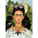 KS Games - Puzzle Frida Kahlo: Self-Portrait with Thorn Necklace and Hummingbird - 1 000 piese