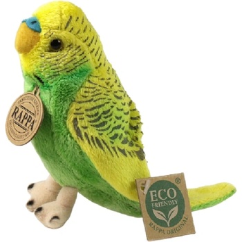 Image 1 of Rappa Плюшена играчка Rappa Еко приятели - Вълнист папагал, зелен, 12 сm (505056-1)
