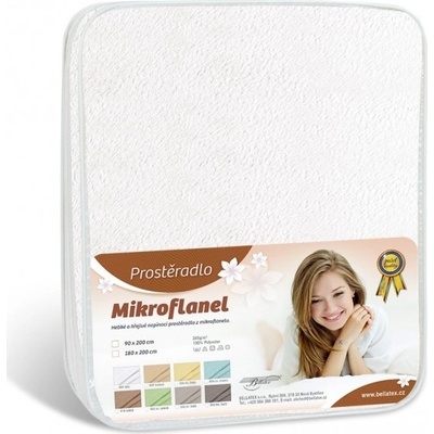 Bellatex plachta mikroflanel biela 90x200