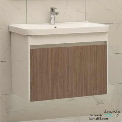 Inter Ceramic Долен конзолен pvc шкаф за баня icp 8364+8048-2new