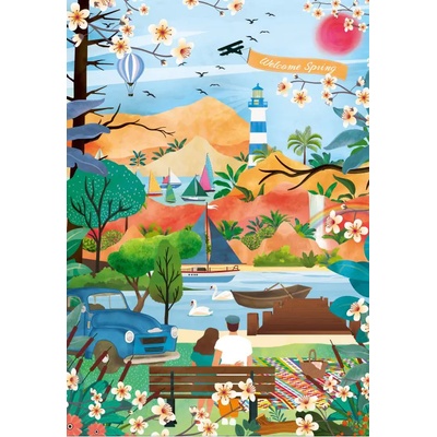 Pieces & Peace - Puzzle Welcome Spring - 1 000 piese