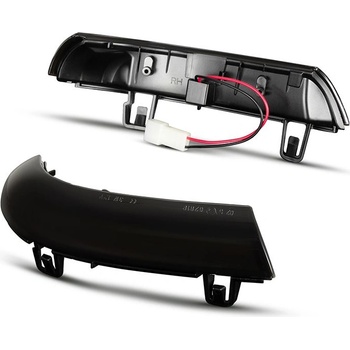 Диодни мигачи за странични огледала за VW Golf 5 / Golf 5 plus / Golf 6 plus / Jetta / Passat (2001-2011) / Sharan (2003-2010) / Seat Alhambra / Skoda Superb - опушени с бягащ мигач (SB063D)