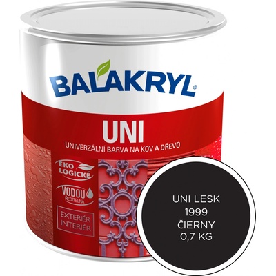 Balakryl Uni lesk 0,7 l čierna