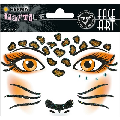 DJECO Samolepky na tvár Leopard