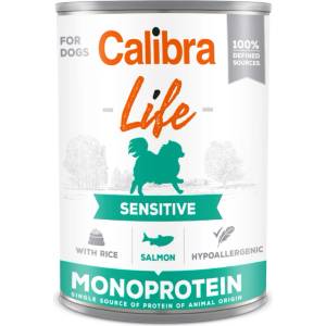 Calibra Dog Life Sensitive Сьомга с ориз 400г