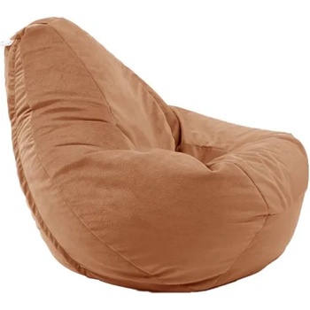 Image 1 of Pufrelax Пуф круша, 220л. , Nirvana Hobbit, Creamsicle, Перящ се калъф, Пълнеж от полистиролни перли, Гама Premium