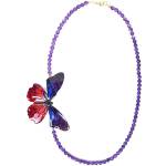 Dannyra Колие с аметист и червена пеперуда Dannyra Jewels