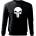 DRAGOWA мъжки суитшърт Punisher, черен, 300г/м2 (3657)