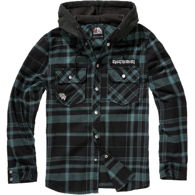 Brandit Риза с качулка Brandit Iron Maiden Eddy, черно зелено (61048.77)