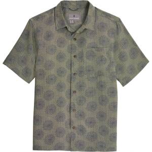Royal Robbins Мъжка риза с копчета Royal Robbins Camino Pucker S/S Shirt - Olive Ray Pt - размер XXL (033-2703-0715)