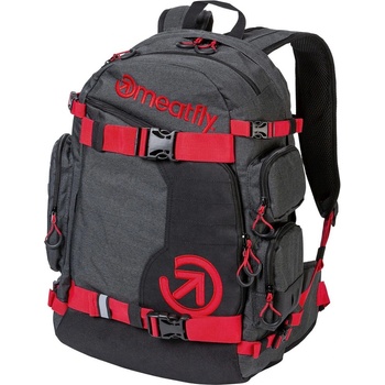 Meatfly batoh Wanderer Red/Charcoal 28 l