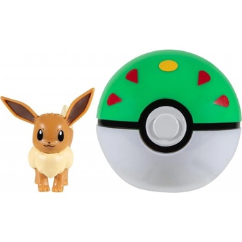 Pokémon Clip ‘N’ Go – Cyndaquil Avec Level Ball – Accessoire Ceinture, Figurine 5 Cm