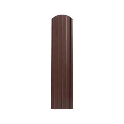 Covernit Plechová plotovka Unico oblá 125 cm 125 x 115 x 09 cm hnědá