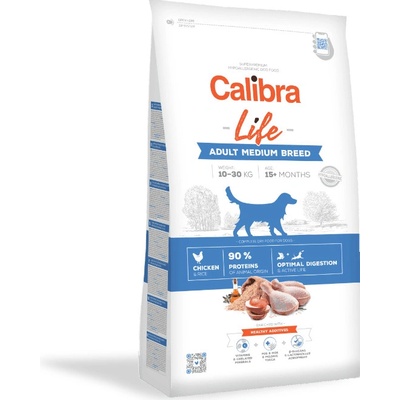 Calibra Dog Life Adult Medium Breed Chicken 3 x 12 kg