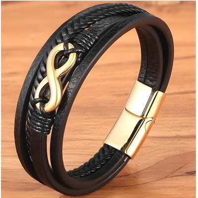 HARAHU Мъжки Нарамак in-7027 - Черен / Златен kp7027 (in-7027)