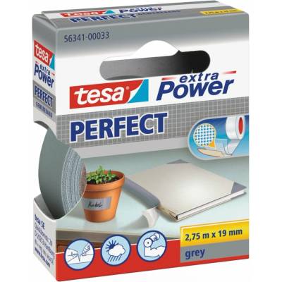 Tesa Extra Power Perfect Opravná páska textilní odolná 2,75 m x 19 mm šedá 56341-00033-04
