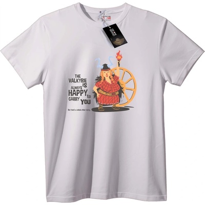 NOONEBRAND Тениска Щастлив пренос на Валкирия - XL, Black