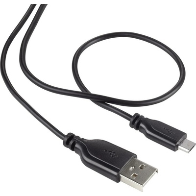 Renkforce RF-4032111 USB 2.0 USB-A zástrčka USB Micro-B zástrčka 1m černý