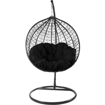 Aga Závesné kreslo ORTA MR4200B-B Čierne/Čierne