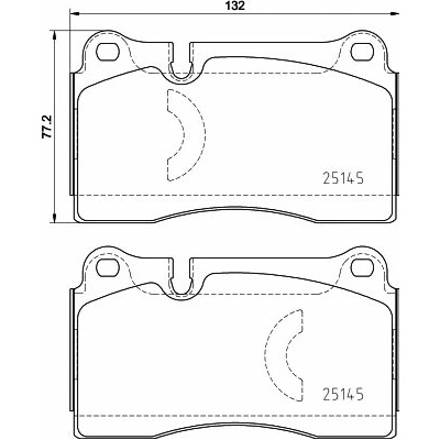 BREMBO Súprava brzdových doštičiek P 85 159